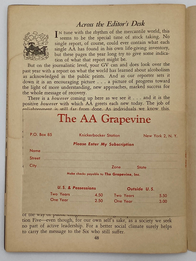 AA Grapevine February 1956 Alabama
