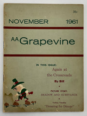 AA Grapevine - November 1961 - Again at the Crossroads by Bill Recovery Collectibles