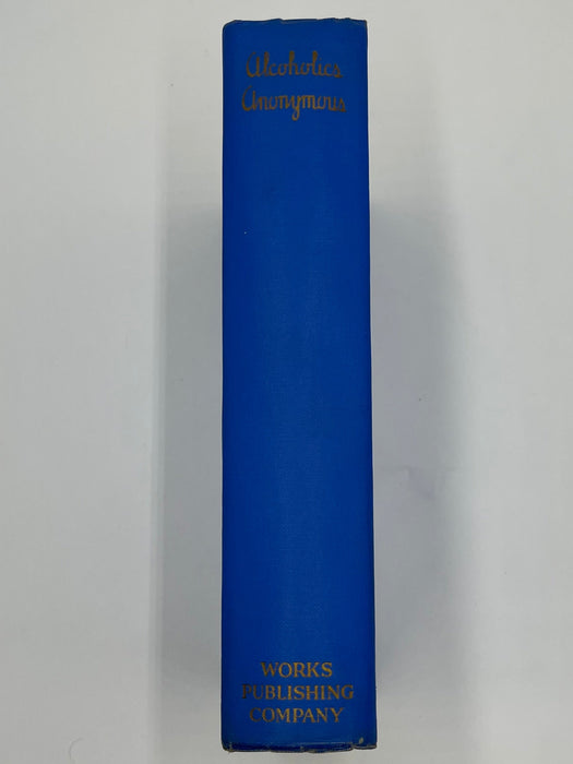 Alcoholics Anonymous First Edition Blue 3rd Printing - 1942 - ODJ Recovery Collectibles