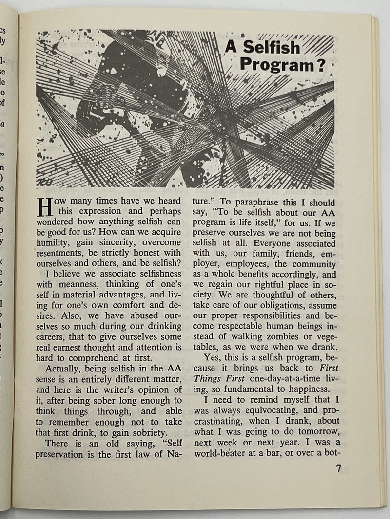 AA Grapevine from November 1963 - Gratitude Month Mark McConnell