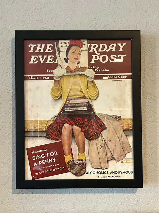 Framed Cover of The Saturday Evening Post from March 1, 1941 Recovery Collectibles