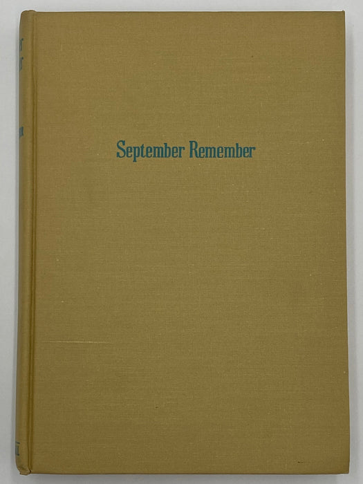 September Remember by Eliot Taintor - 1945 - ODJ Recovery Collectibles