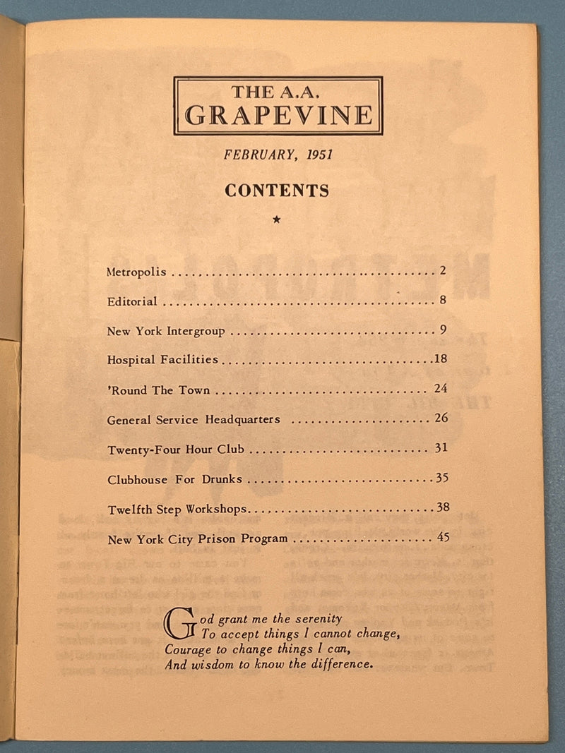 AA Grapevine - February 1951 - New York Mark McConnell