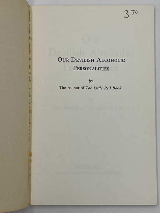 Our Devilish Alcoholic Personalities by the Author of the Little Red Book - 1975 Recovery Collectibles