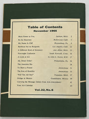 AA Grapevine from November 1965 - A Look at AA Mark McConnell