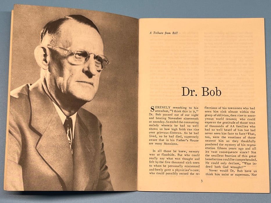 AA Grapevine - January 1951 - Tribute to Dr. Bob Mark McConnell