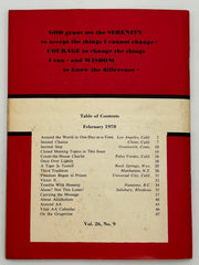 AA Grapevine from February 1970 - Around the World in One-Day-at-a-Time Mark McConnell