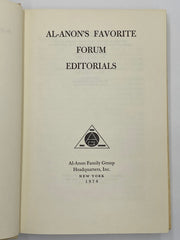 Al-Anon’s Favorite Forum Editorials - 3rd Printing 1978 - ODJ Recovery Collectibles