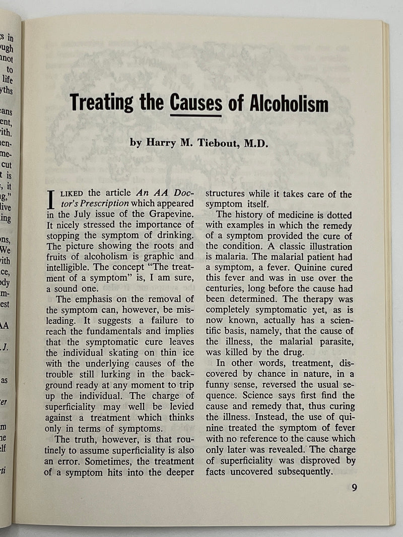 AA Grapevine from November 1963 - Gratitude Month Mark McConnell