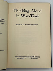 Thinking Aloud in War-Time by Leslie D. Weatherhead Recovery Collectibles