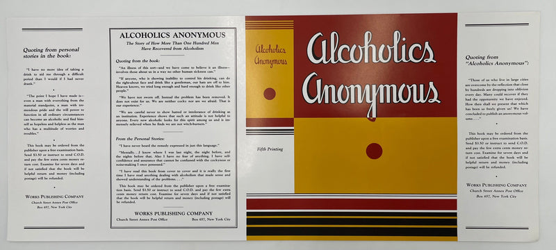 First Edition 5th Printing Reproduction Dust Jacket Recovery Collectibles
