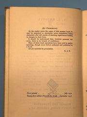 For Sinners Only by A.J. Russell - 21st Edition 1937 - ODJ Recovery Collectibles