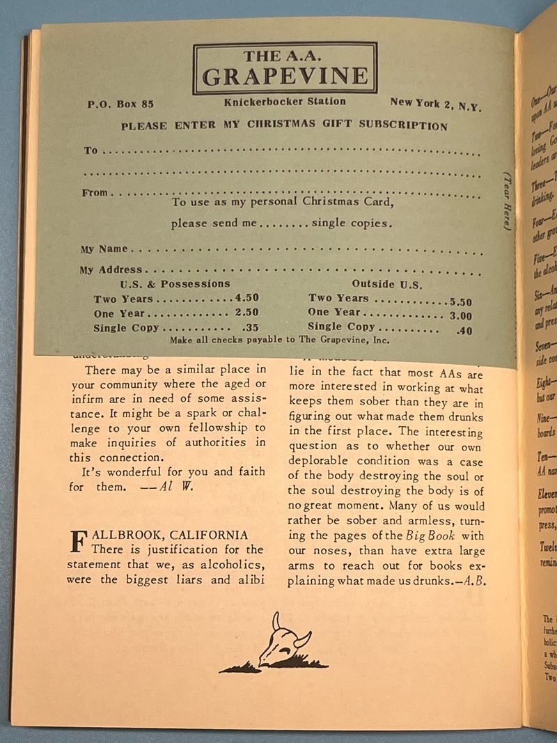 AA Grapevine - October 1950 - Far West Issue Mark McConnell