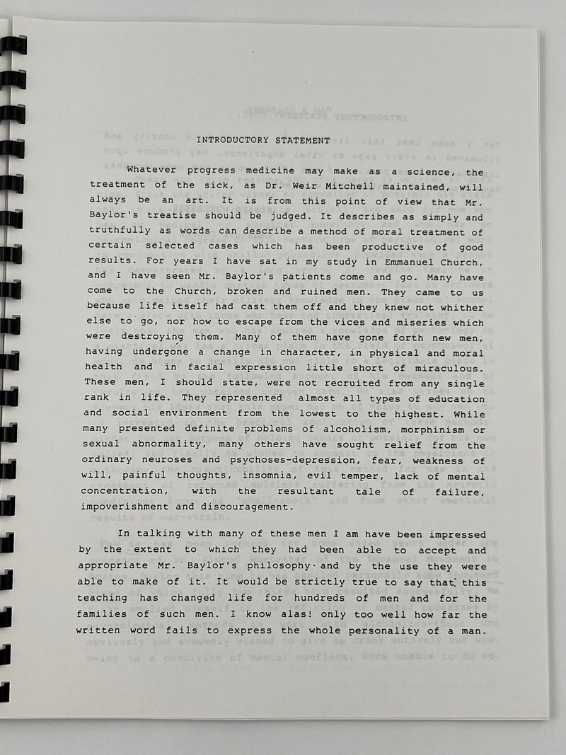 A Reprint of REMAKING A MAN by Courtenay Baylor Recovery Collectibles