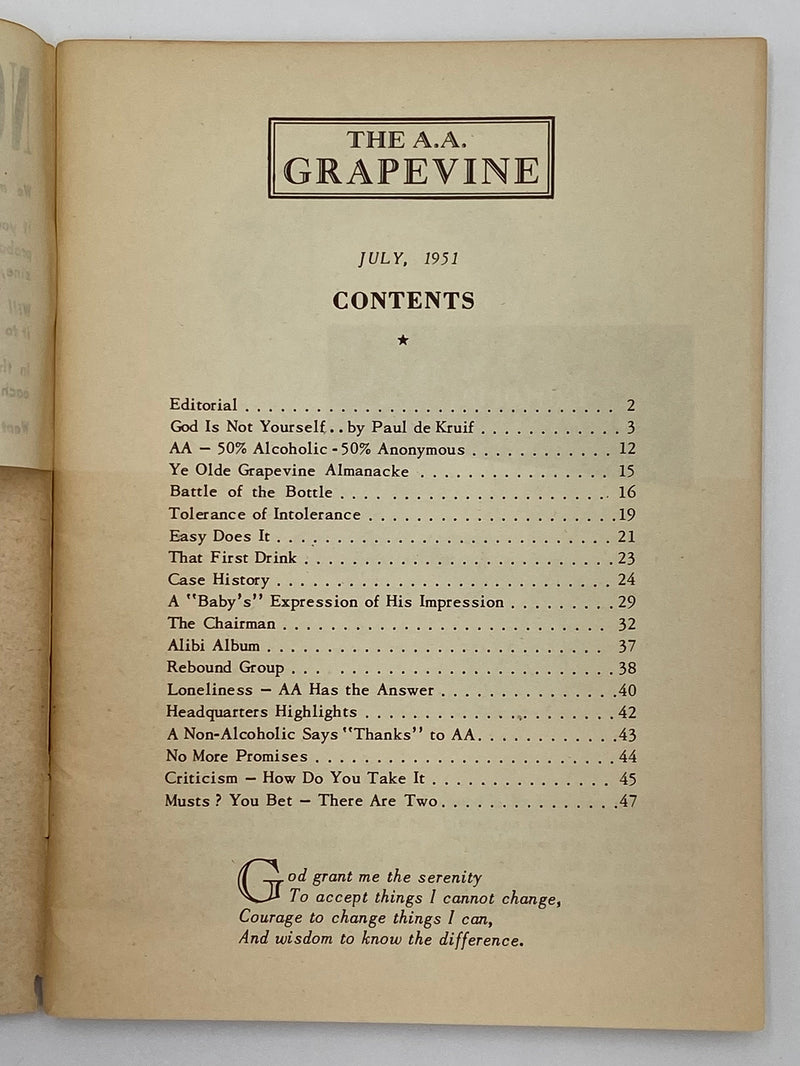 AA Grapevine July 1951 - Easy Does It Alabama