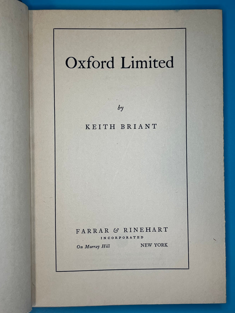 Oxford Limited by Keith Briant - 1938 Recovery Collectibles