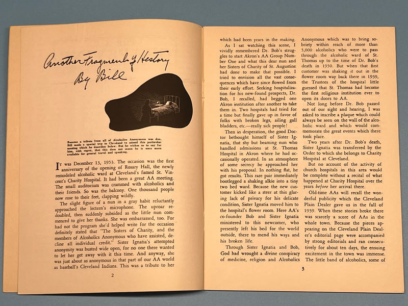 AA Grapevine from February 1954 - A Fragment of History by Bill Mark McConnell