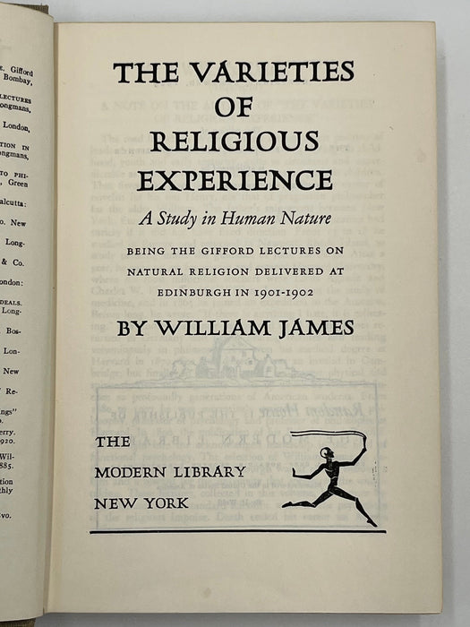 Varieties of Religious Experience by William James - ODJ Recovery Collectibles