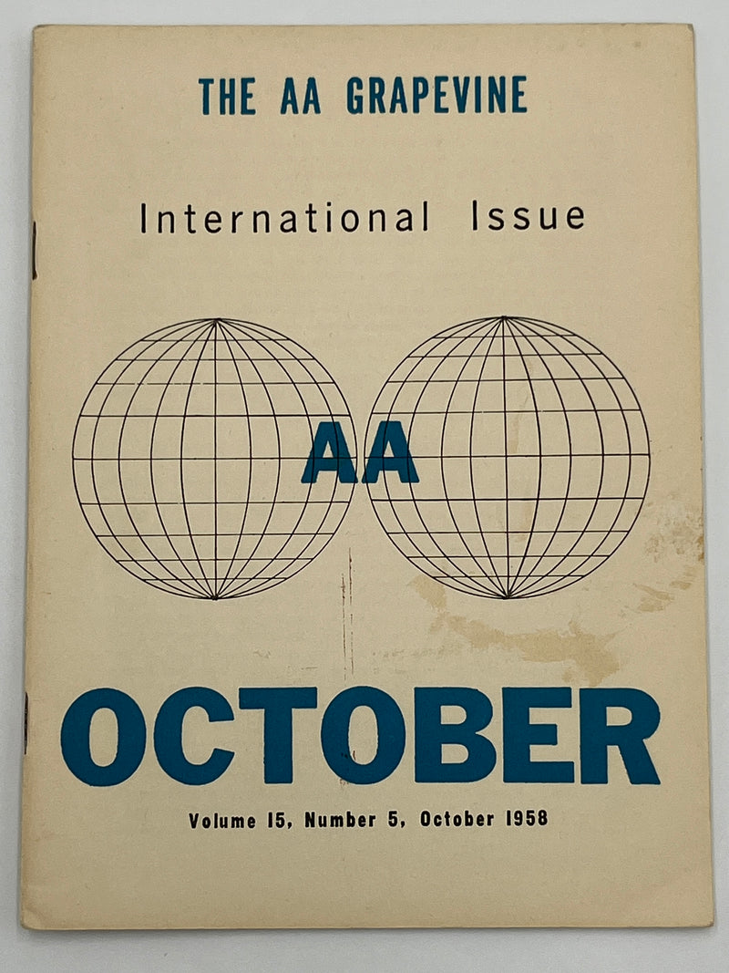 AA Grapevine from October 1958 - International Issue Mark McConnell
