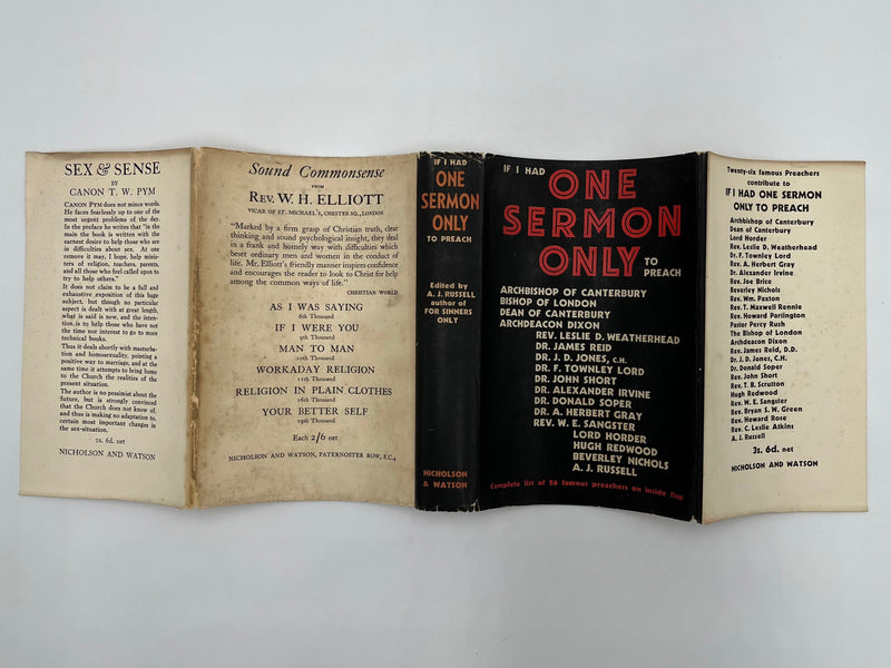 If I Had One Sermon Only To Preach - Edited by A.J. Russell - 1938 Recovery Collectibles