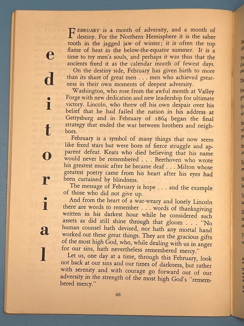 AA Grapevine from February 1954 - A Fragment of History by Bill Mark McConnell