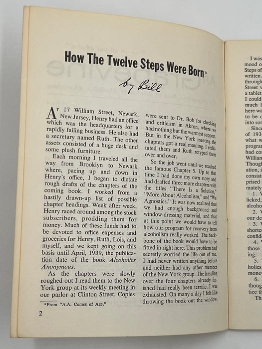 AA Grapevine from September 1962 - How The 12 Steps Were Born by Bill Mark McConnell