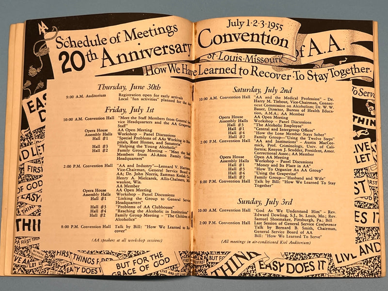AA Grapevine from June 1955 - International Convention Program Mark McConnell