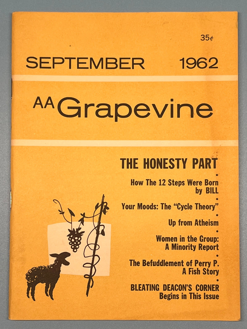 AA Grapevine - September 1962 - How The 12 Steps Were Born by Bill Recovery Collectibles
