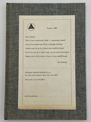 Anniversary Book - A.A. 30 - Toronto, Ontario, Canada - 1965 Recovery Collectibles