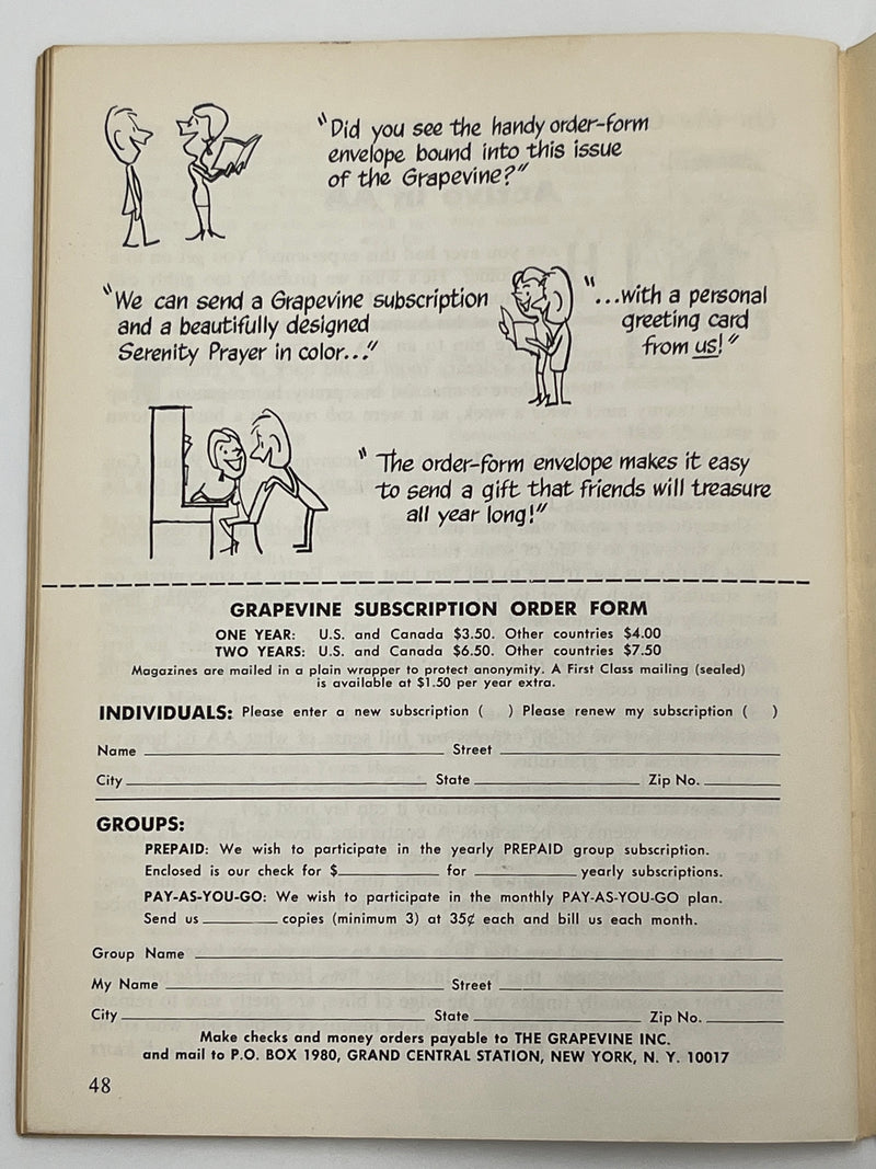 AA Grapevine from November 1966 - Do AAs Need Psychiatry Mark McConnell