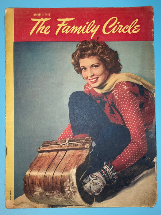The Family Circle Magazine - Alcoholism is There a Cure? - January 1945 Recovery Collectibles
