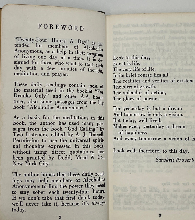 Twenty-Four Hours a Day by Richmond Walker - 2nd Hazelden Printing Recovery Collectibles