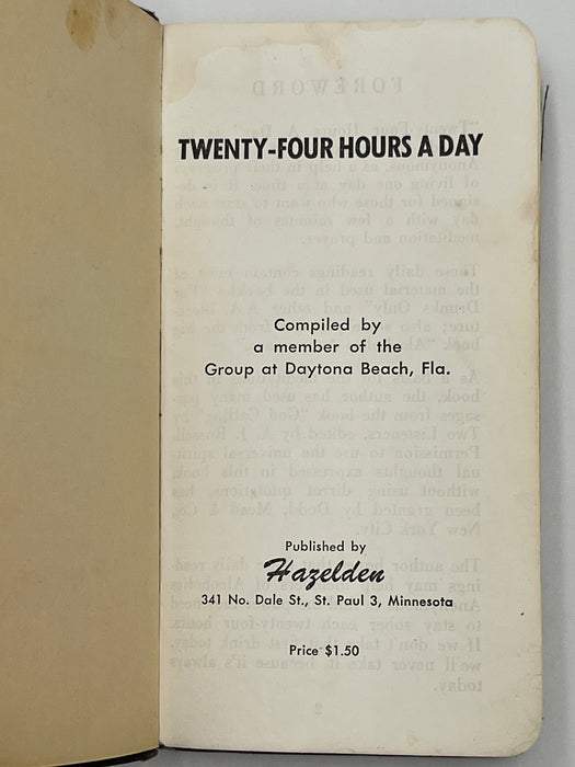 Twenty-Four Hours a Day - 2nd Hazelden Printing Recovery Collectibles