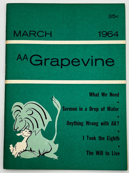 AA Grapevine from March 1964 - Anything Wrong With AA Mark McConnell
