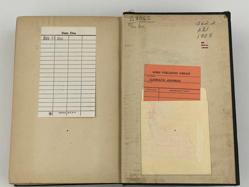 Alcoholics Anonymous First Edition 4th Printing from 1943 - Green - RDJ Recovery Collectibles