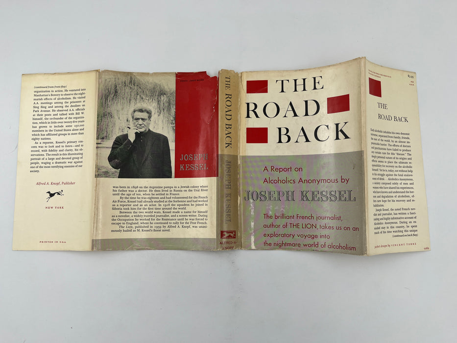 The Road Back: A Report on Alcoholics Anonymous by Joseph Kessel Recovery Collectibles