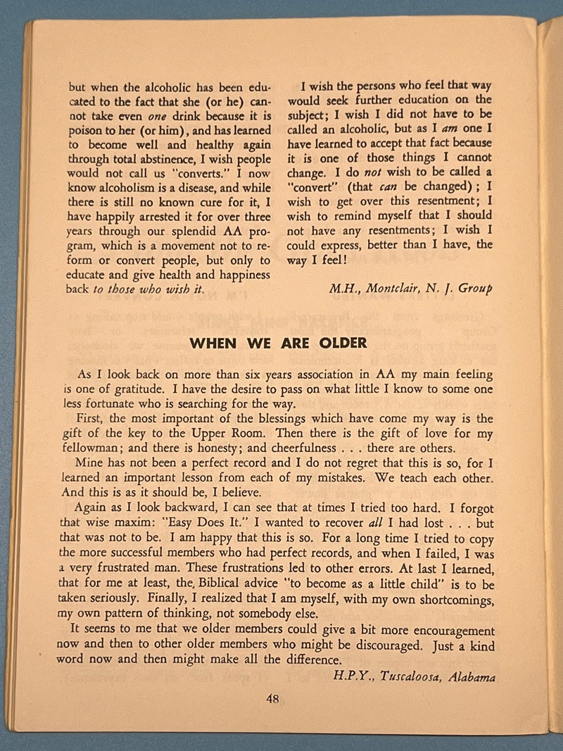 AA Grapevine - July 1953 - A Fragment of History by Bill Mark McConnell