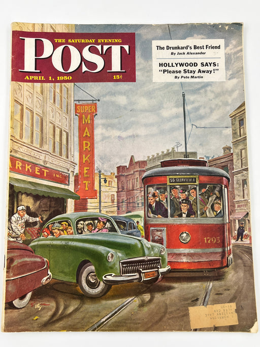 Saturday Evening Post from April 1, 1950 - Drunkard’s Best Friend Recovery Collectibles