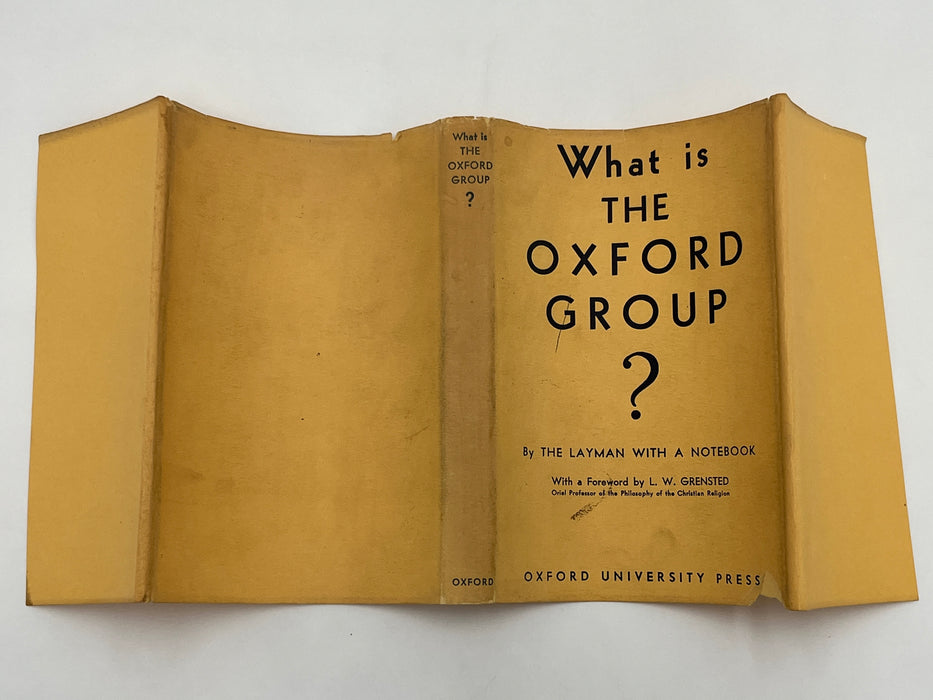 What is The Oxford Group? - First Printing 1933 - ODJ Recovery Collectibles