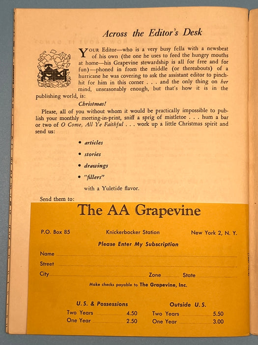 AA Grapevine from October 1955 - The Spiritual Angle of AA by Sam Shoemaker Mark McConnell
