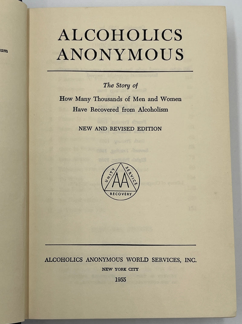 Alcoholics Anonymous Second Edition 9th Printing with ODJ Recovery Collectibles