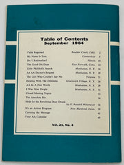 AA Grapevine from September 1964 - Faith Regained Mark McConnell