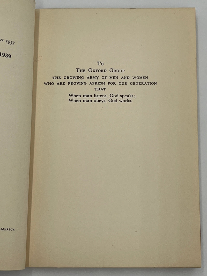 When Man Listens by Cecil Rose - 4th Printing - 1939 Recovery Collectibles