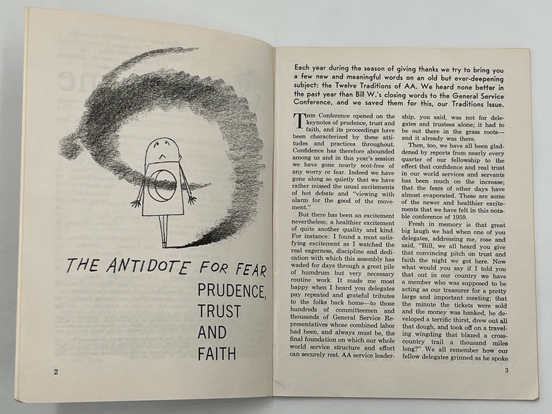 AA Grapevine from November 1959 - Traditions Month Mark McConnell