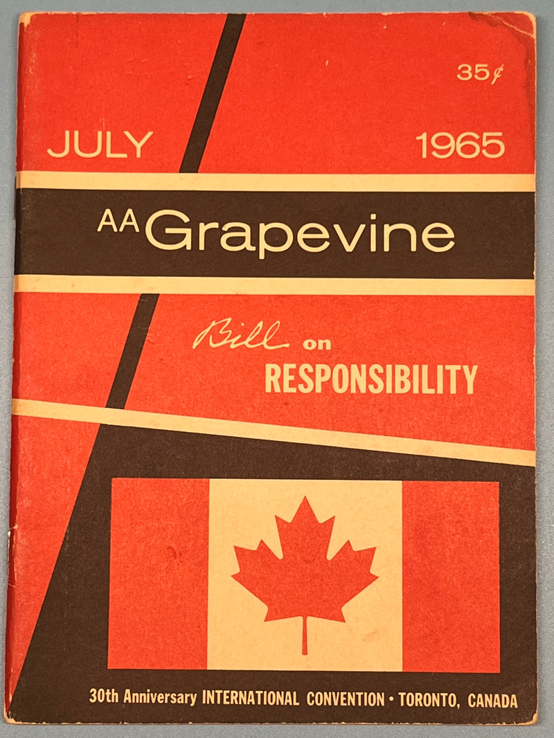 AA Grapevine issue from July 1965 - 30th Anniversary International Convention Recovery Collectibles