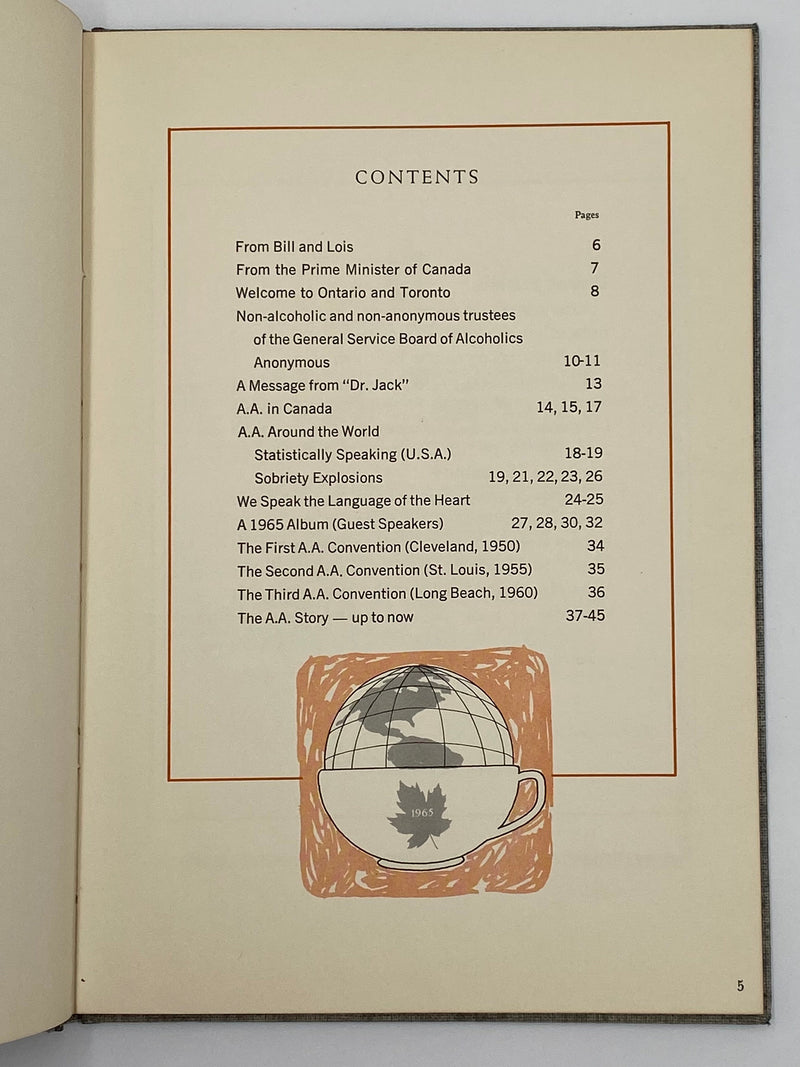 Anniversary Book - A.A. 30 - Toronto, Ontario, Canada - 1965 Recovery Collectibles