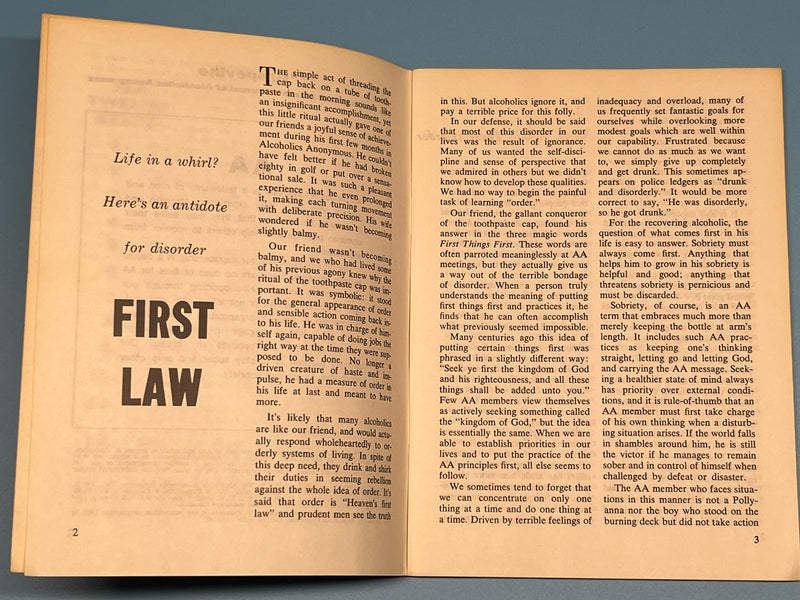AA Grapevine - August 1965 - The Saga of William Recovery Collectibles
