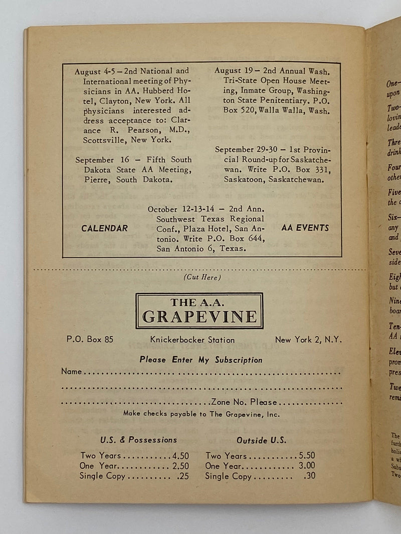 AA Grapevine - Old-Timer - August 1951 Alabama