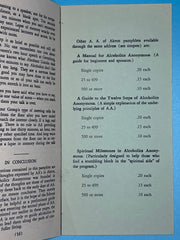 Second Reader for Alcoholics Anonymous - Akron Pamphlet Recovery Collectibles