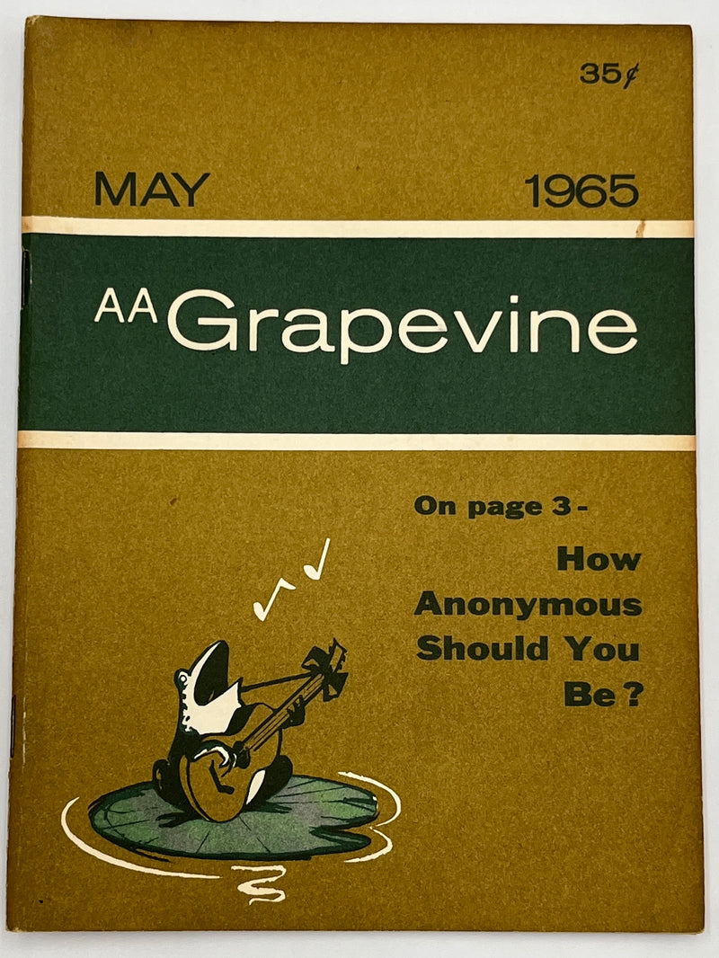 AA Grapevine from May 1965 - How Anonymous Should You Be? Mark McConnell